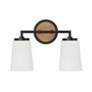 Thumbnail4 of Capital Lighting Jonah 2 Light Vanity Light Wood and Matte Black more views