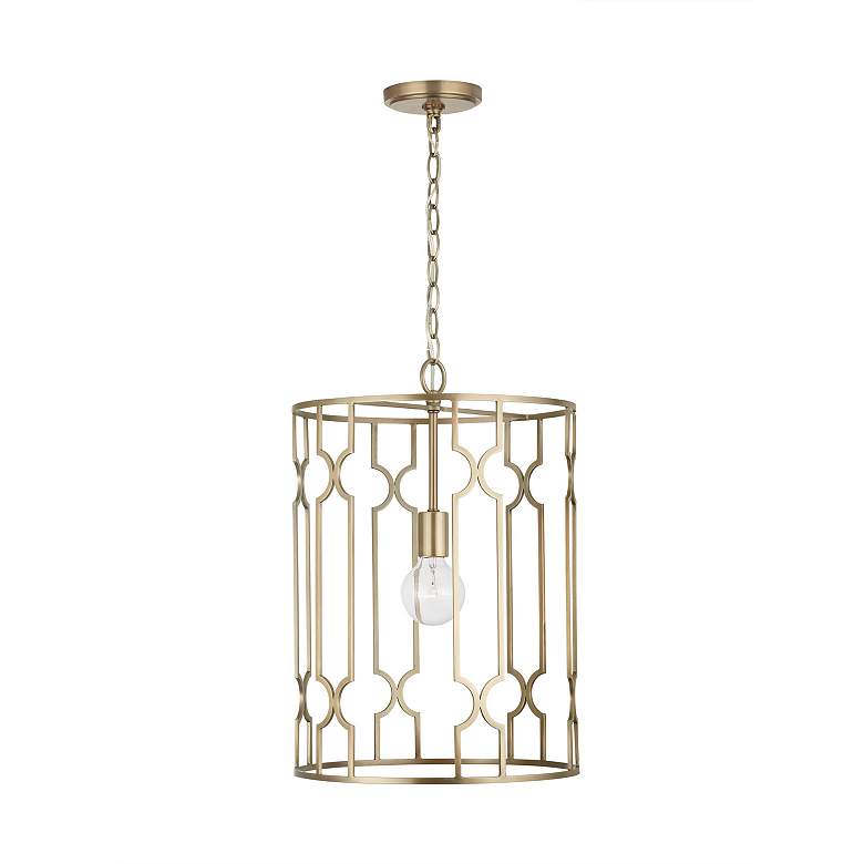 Image 4 Capital Lighting Jordyn 1 Light Pendant Aged Brass more views