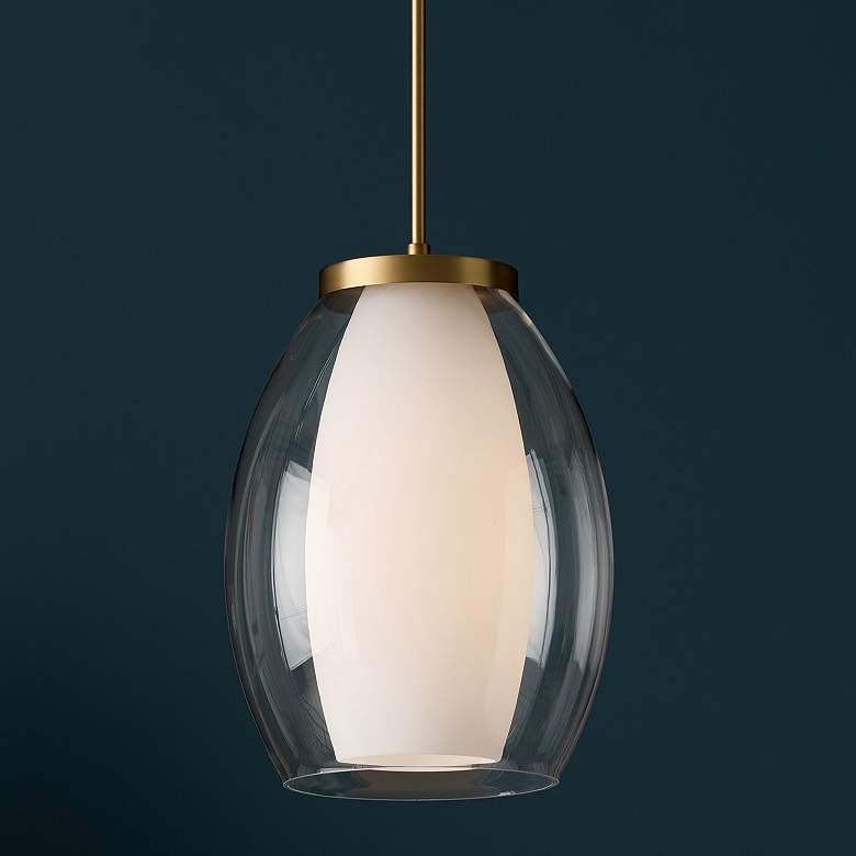 Image 4 Capital Lighting Joss 1 Light Pendant 13" Aged Brass more views