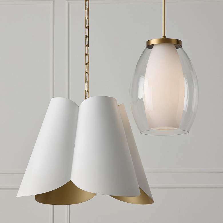 Image 6 Capital Lighting Joss 1 Light Pendant 13" Aged Brass more views