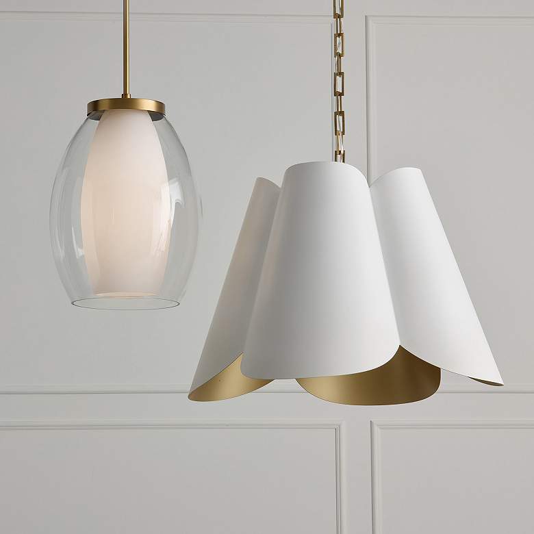 Image 7 Capital Lighting Joss 1 Light Pendant 13" Aged Brass more views