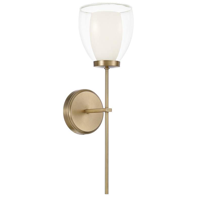 Image 2 Capital Lighting Joss 1 Light Sconce 6" Aged Brass