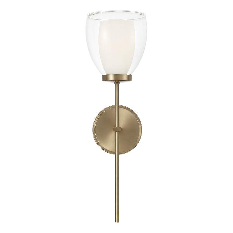 Image 4 Capital Lighting Joss 1 Light Sconce 6" Aged Brass more views