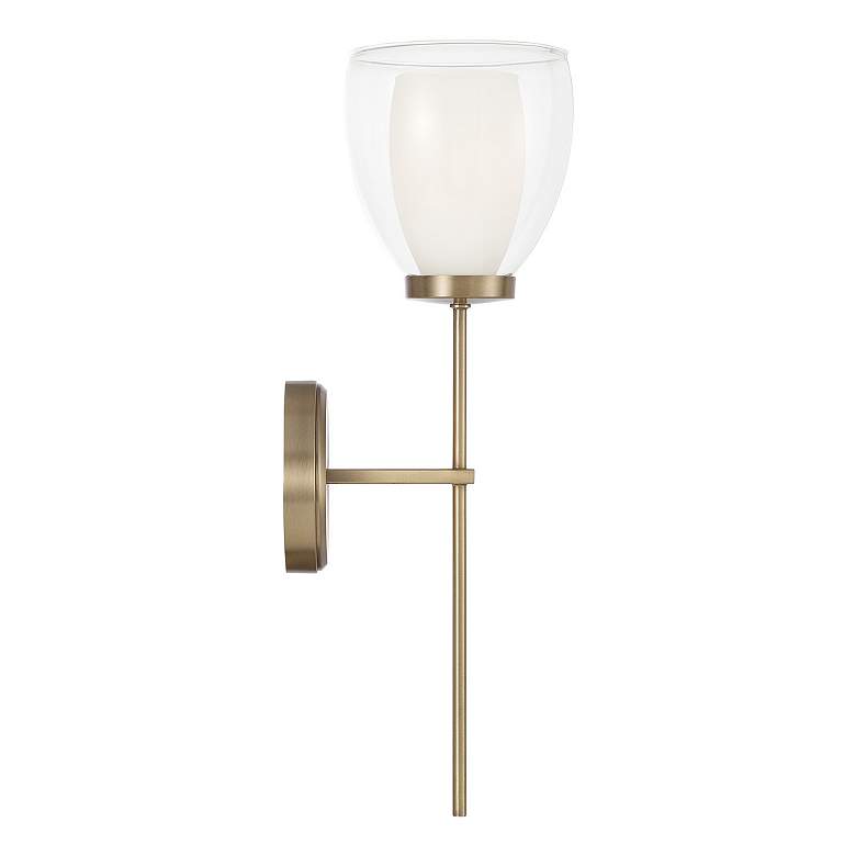Image 5 Capital Lighting Joss 1 Light Sconce 6" Aged Brass more views