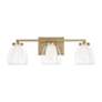 Thumbnail4 of Capital Lighting Joss 3 Light Vanity 25.5" Aged Brass more views