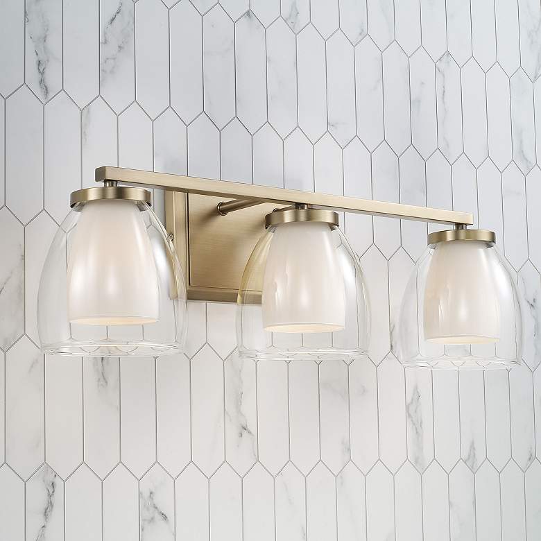 Image 6 Capital Lighting Joss 3 Light Vanity 25.5" Aged Brass more views