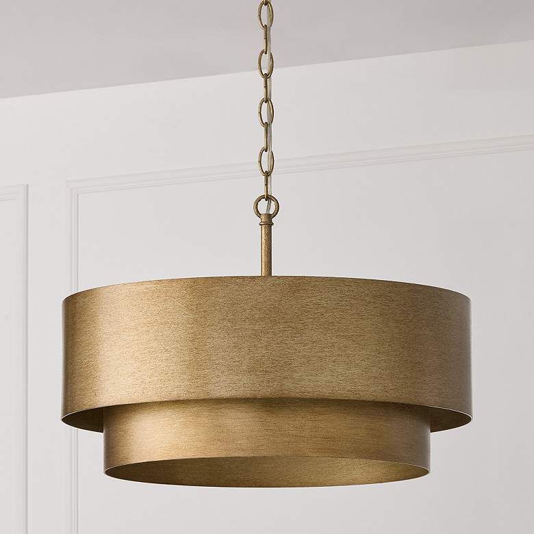 Image 1 Capital Lighting Jude 4 Light Pendant 21" Mystic Luster