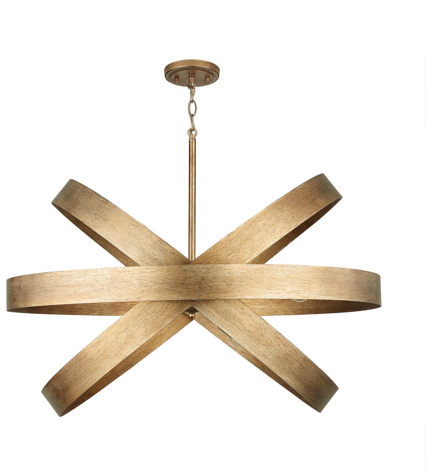 Image 2 Capital Lighting Jude 6 Light Chandelier 32" Mystic Luster