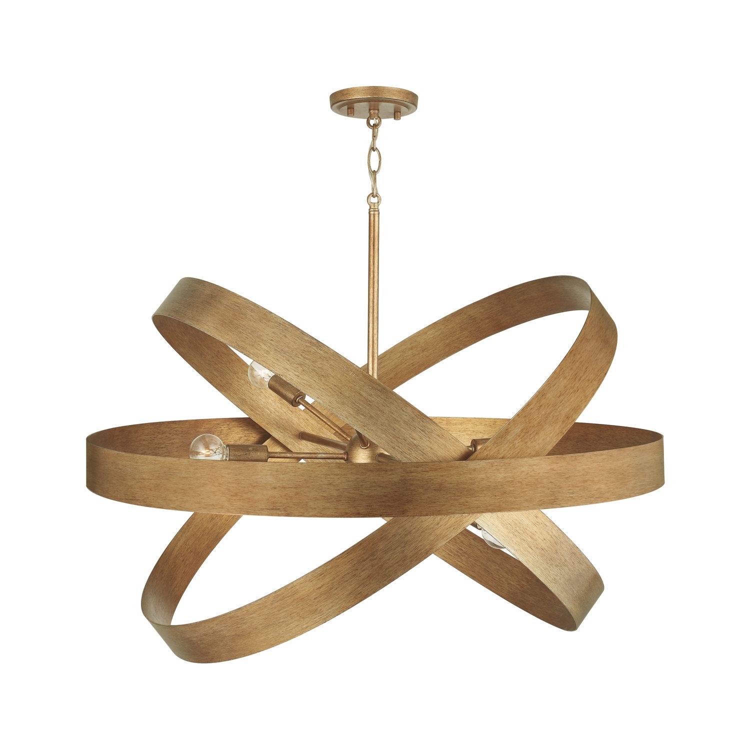 Image 7 Capital Lighting Jude 6 Light Chandelier 32" Mystic Luster more views