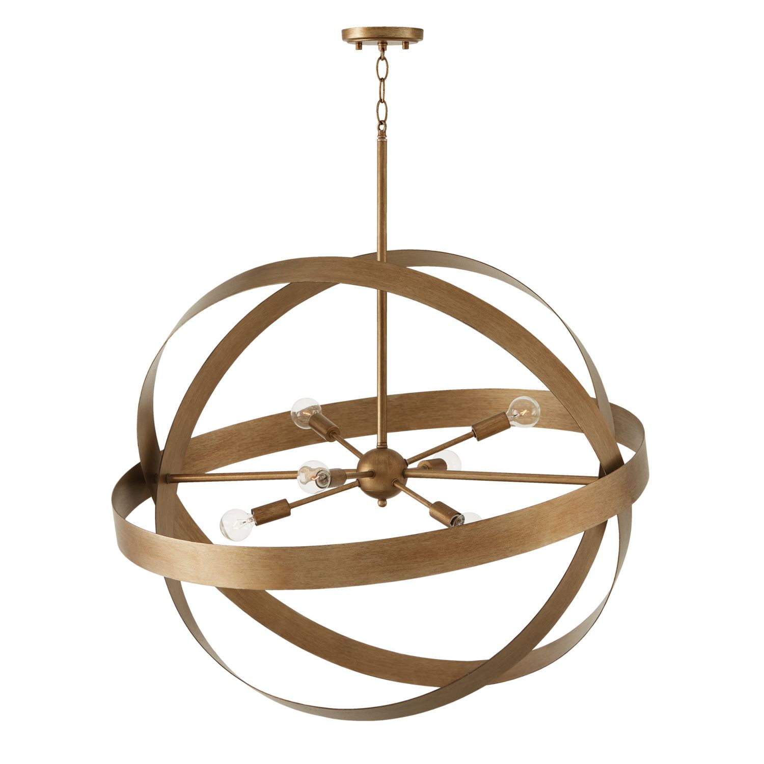 Capital Lighting Jude 6 Light Chandelier 32" Mystic Luster