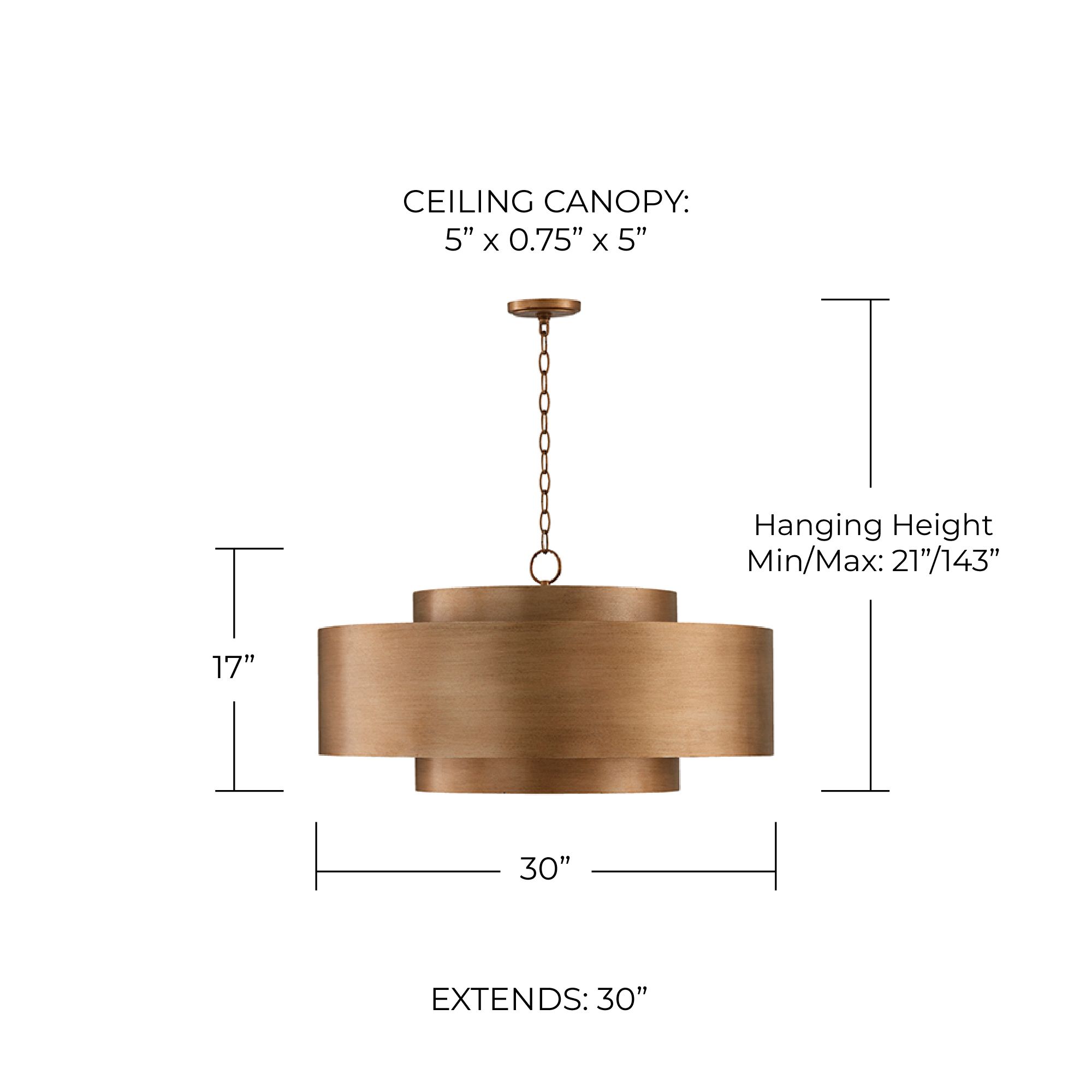 Capital Lighting- Jude 9-Light Pendant- Mystic Luster