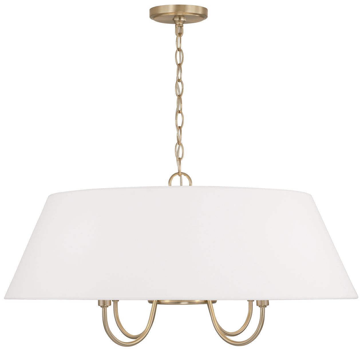 Image 2 Capital Lighting Julia 28 1/2" Wide 4-Light Matte Brass Pendant