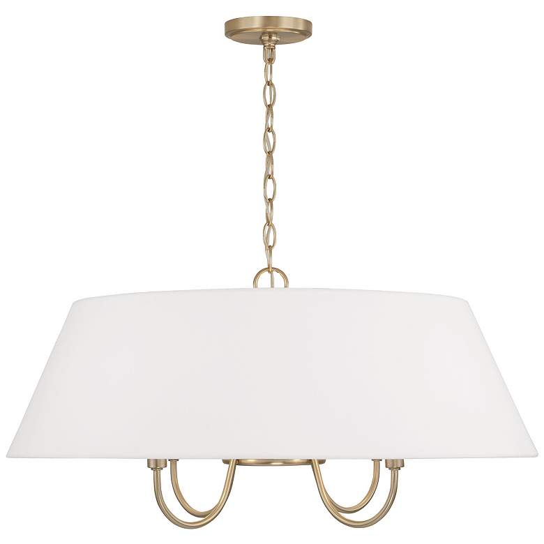 Image 2 Capital Lighting Julia 28 1/2" Wide 4-Light Matte Brass Pendant