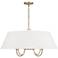 Capital Lighting Julia 28 1/2" Wide 4-Light Matte Brass Pendant