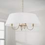 1_Capital Lighting Julia 28 1/2" Wide 4-Light Matte Brass Pendant