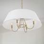 3_Capital Lighting Julia 28 1/2" Wide 4-Light Matte Brass Pendant more views