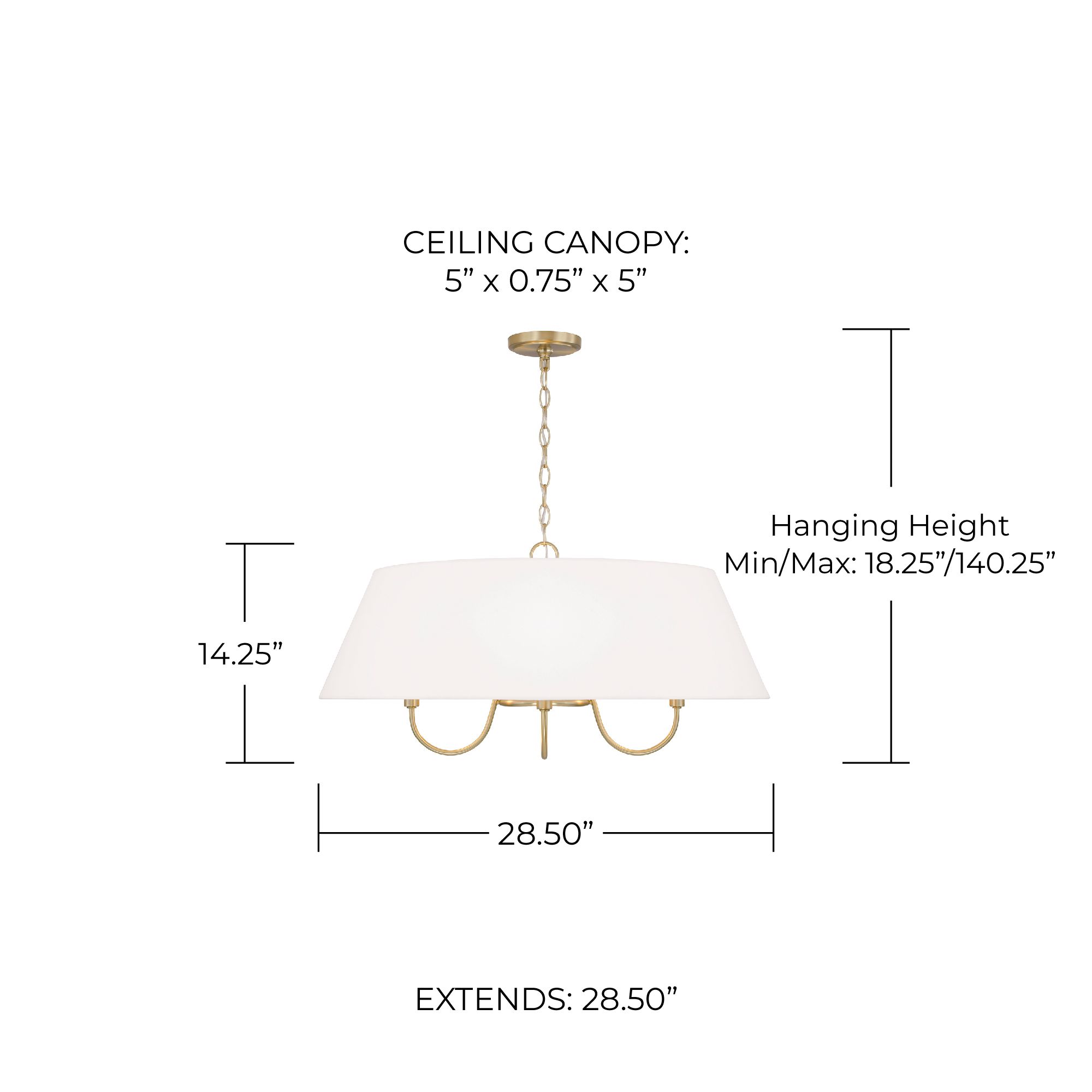 Image 5 Capital Lighting Julia 28 1/2" Wide 4-Light Matte Brass Pendant more views