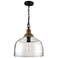 Capital Lighting Julian 14" Wide Clear Glass Dome Pendant Light