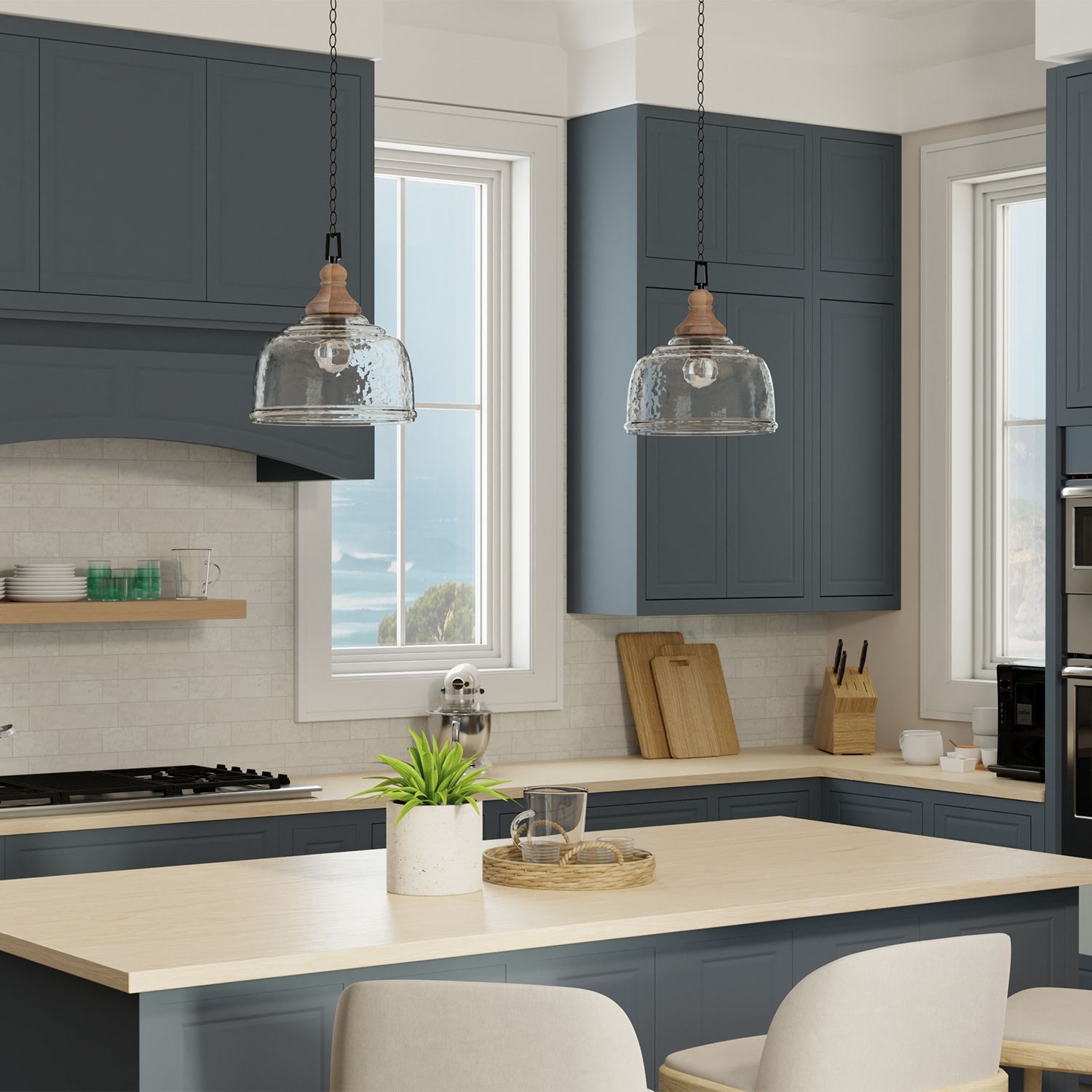 Capital Lighting Julian 14" Wide Clear Glass Dome Pendant Light