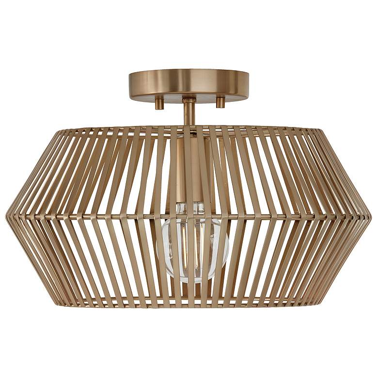 Image 2 Capital Lighting Kaiya 15 1/2" Wide Matte Brass Modern Ceiling Light
