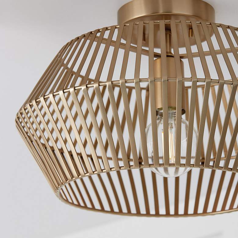 Image 3 Capital Lighting Kaiya 15 1/2" Wide Matte Brass Modern Ceiling Light more views