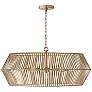 2_Capital Lighting Kaiya 31" Wide Matte Brass 6-Light Modern Chandelier