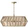 Capital Lighting Kaiya 31" Wide Matte Brass 6-Light Modern Chandelier