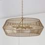 1_Capital Lighting Kaiya 31" Wide Matte Brass 6-Light Modern Chandelier