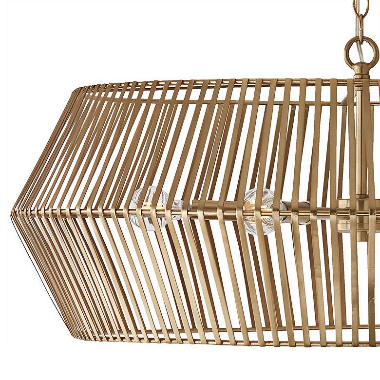 Image 3 Capital Lighting Kaiya 31" Wide Matte Brass 6-Light Modern Chandelier more views