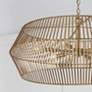 3_Capital Lighting Kaiya 31" Wide Matte Brass 6-Light Modern Chandelier more views
