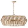 4_Capital Lighting Kaiya 31" Wide Matte Brass 6-Light Modern Chandelier more views