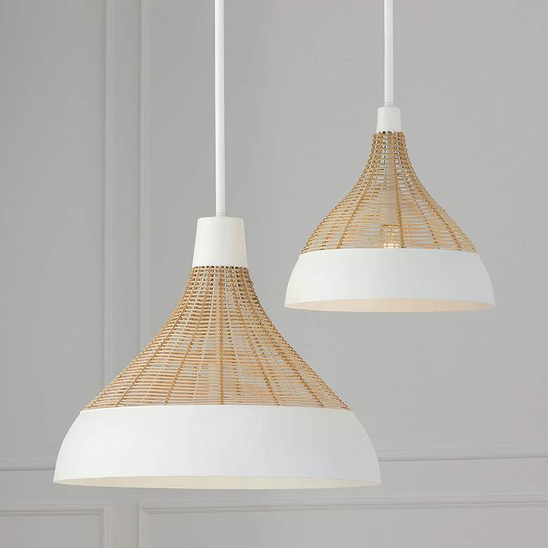 Image 5 Capital Lighting Kali 1 Light Pendant 14" Matte White more views