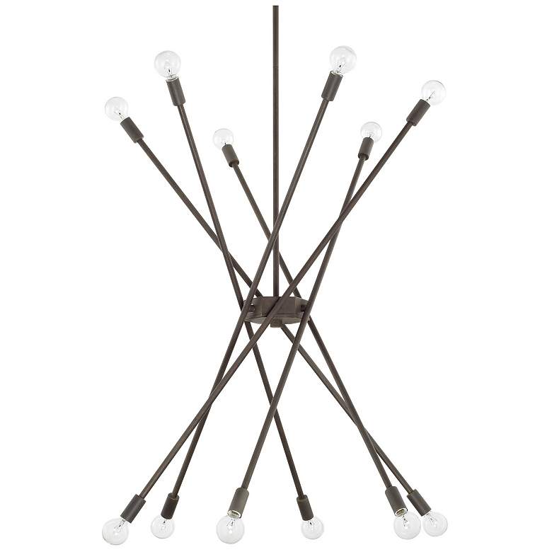 Image 1 Capital Lighting Kris 12 Light Chandelier Nordic Grey