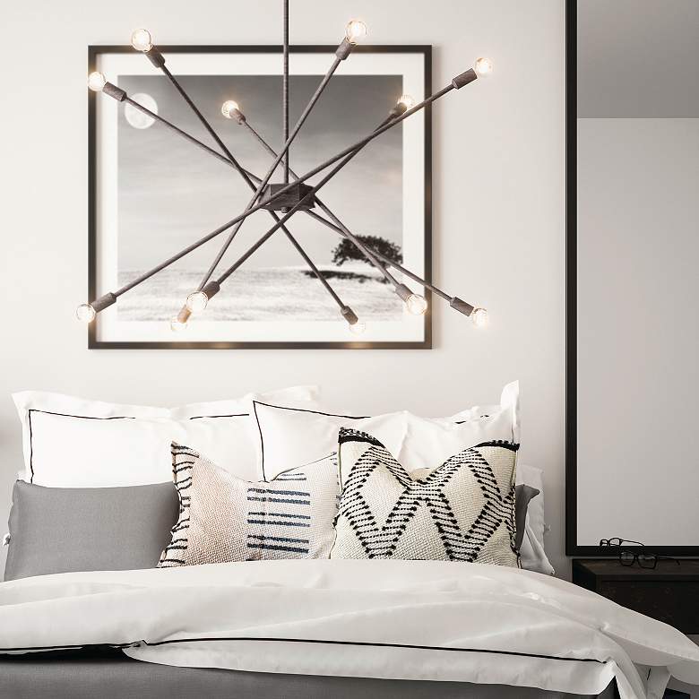 Image 3 Capital Lighting Kris 12 Light Chandelier Nordic Grey more views