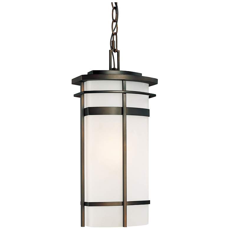 Image 1 Capital Lighting Lakeshore 1 Light Outdoor Hanging Lantern Old Bronze