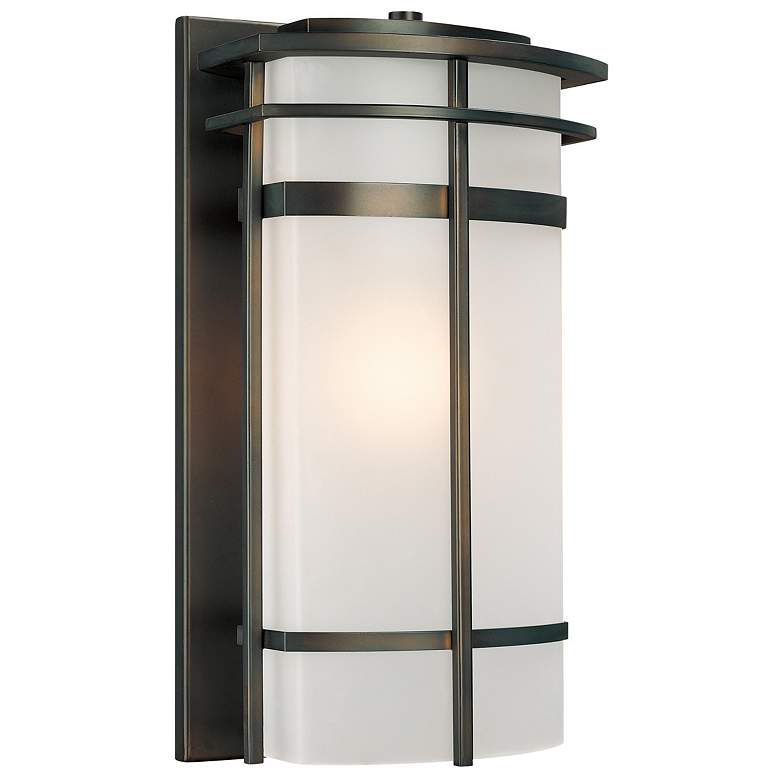 Image 1 Capital Lighting Lakeshore 1 Light Outdoor Wall-Lantern Old Bronze
