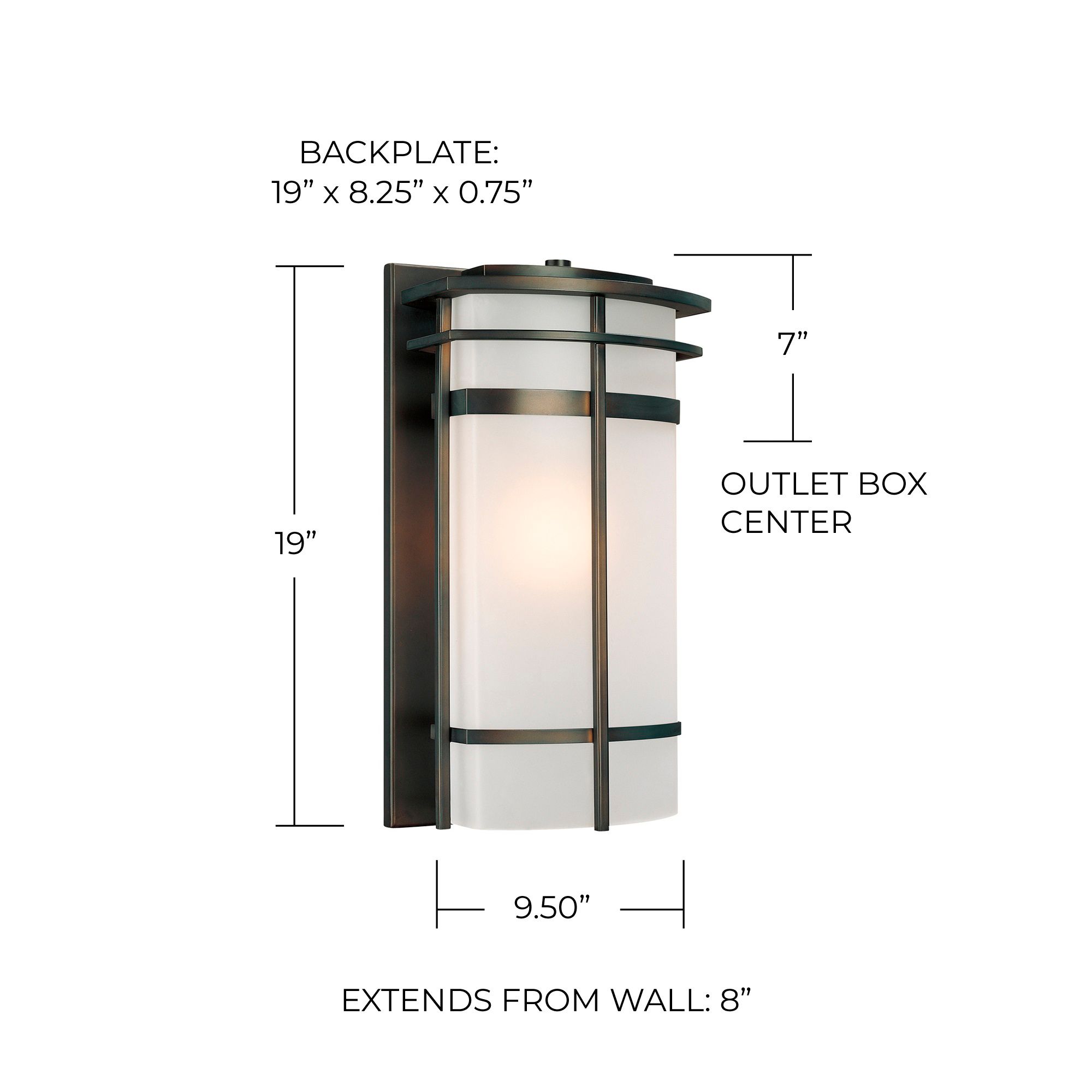 Image 2 Capital Lighting Lakeshore 1 Light Outdoor Wall-Lantern Old Bronze more views
