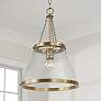 Thumbnail1 of Capital Lighting Landon 1 Light Pendant 14.5" Aged Brass