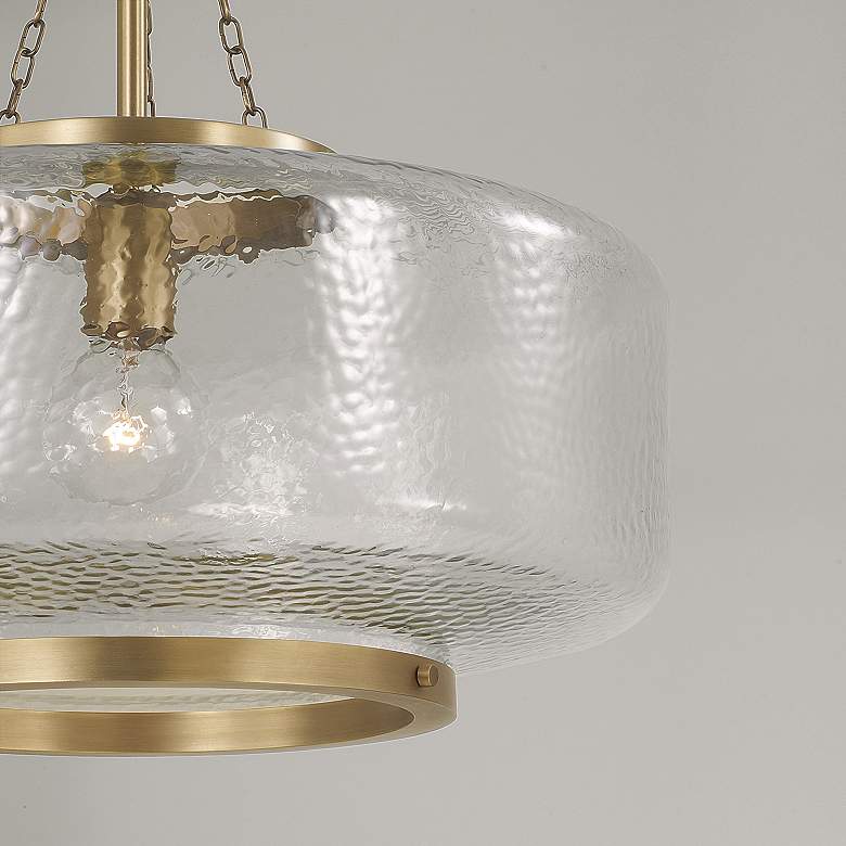 Image 6 Capital Lighting Landon 1 Light Pendant 19.75" Aged Brass more views