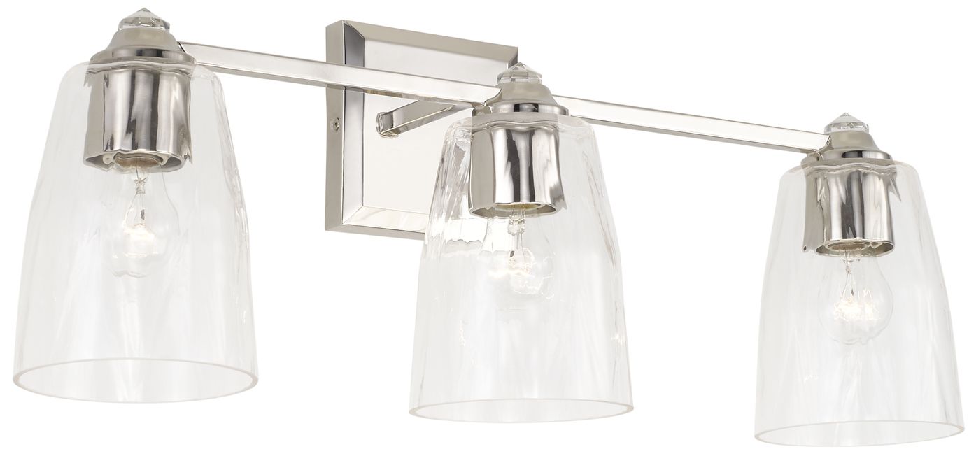 Image 2 Capital Lighting Laurent 3 Light Vanity 24" Polished Nickel