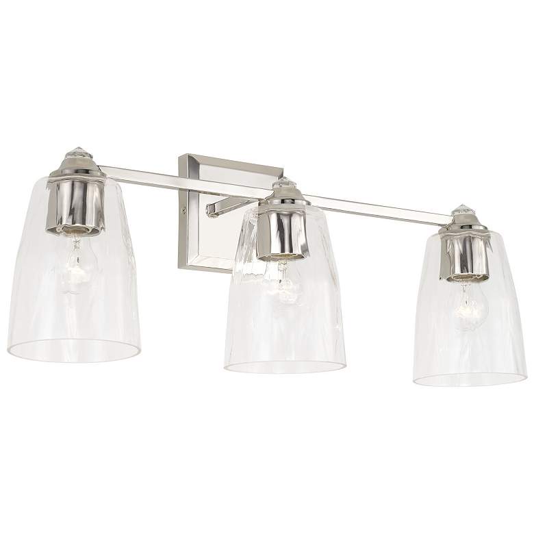 Image 2 Capital Lighting Laurent 3 Light Vanity Polished Nickel