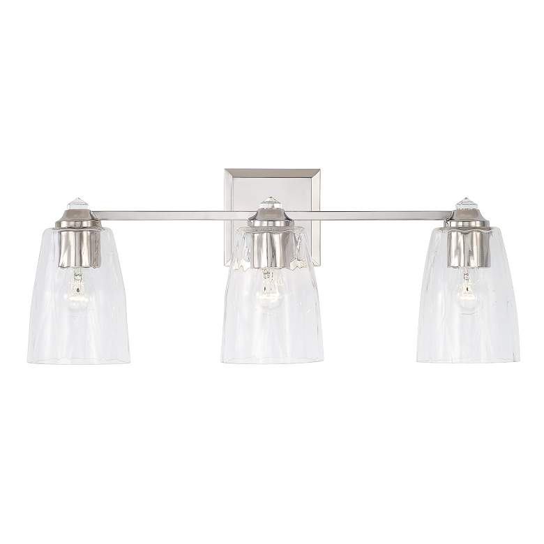 Image 4 Capital Lighting Laurent 3 Light Vanity Polished Nickel more views