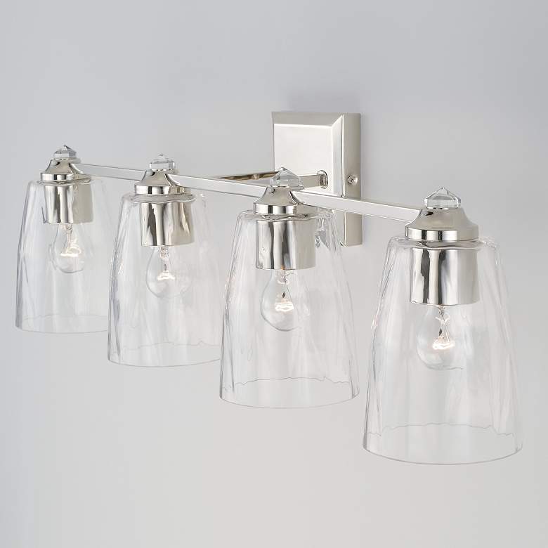 Image 3 Capital Lighting Laurent 4 Light Vanity Polished Nickel more views