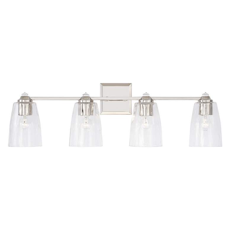 Image 4 Capital Lighting Laurent 4 Light Vanity Polished Nickel more views
