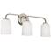 Capital Lighting Lawson 23 1/2" 3-Light Brushed Nickel Vanity Light