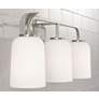Thumbnail3 of Capital Lighting Lawson 23 1/2" 3-Light Brushed Nickel Vanity Light more views