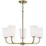2_Capital Lighting Lawson 26" Brass Finish 5-Light Uplight Chandelier