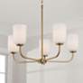 1_Capital Lighting Lawson 26" Brass Finish 5-Light Uplight Chandelier
