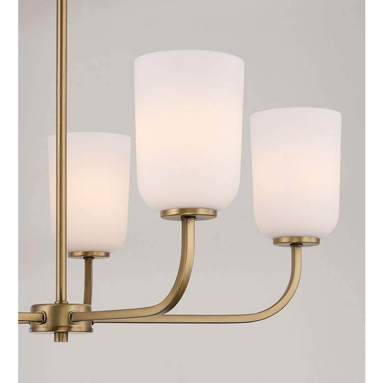 Image 3 Capital Lighting Lawson 26" Brass Finish 5-Light Uplight Chandelier more views