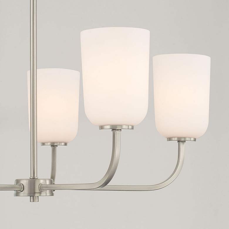 Image 3 Capital Lighting Lawson 26" Brushed Nickel 5-Light Uplight Chandelier more views
